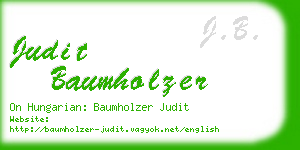 judit baumholzer business card